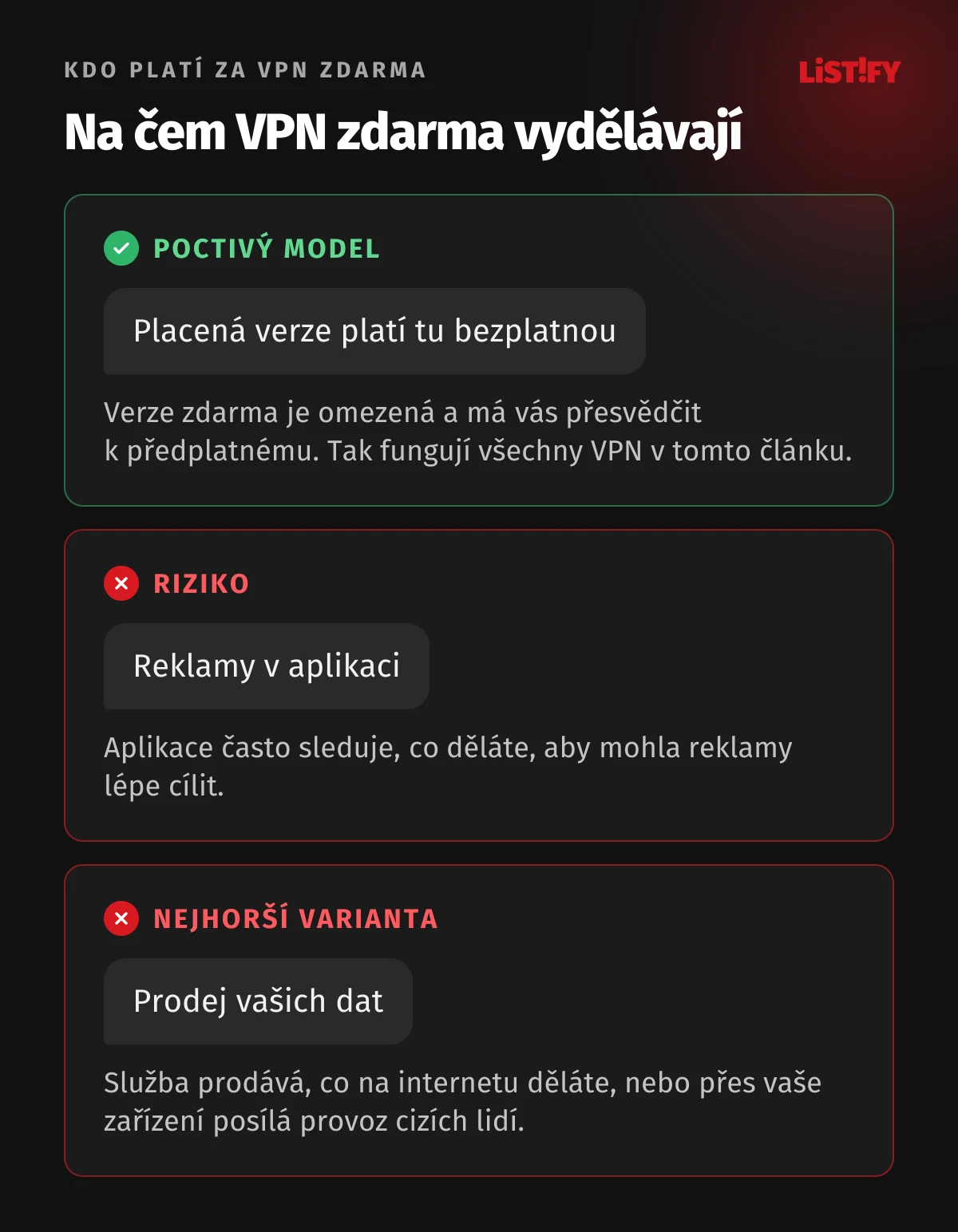Na čem VPN zdarma vydělávají: poctivý model, kdy placená verze platí bezplatnou, riziko reklam se sledováním a nejhorší varianta, prodej vašich dat