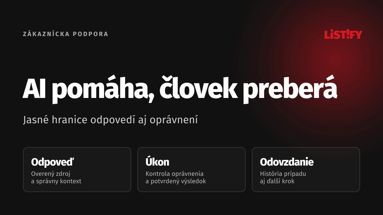 AI pomáha, človek preberá: Jasné hranice odpovedí aj oprávnení