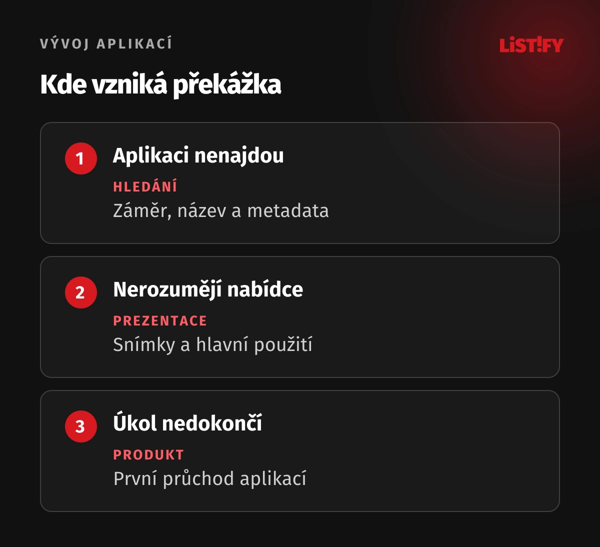 Tři různé úlohy ASO: nalezení, rozhodnutí o instalaci a první užitečný úkon