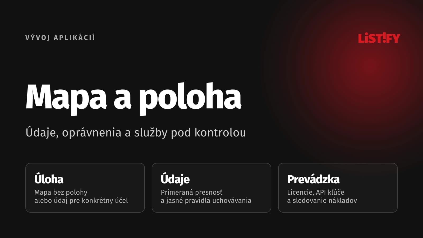 Mapy a poloha v aplikácii: úloha, osobné údaje a prevádzka pod kontrolou