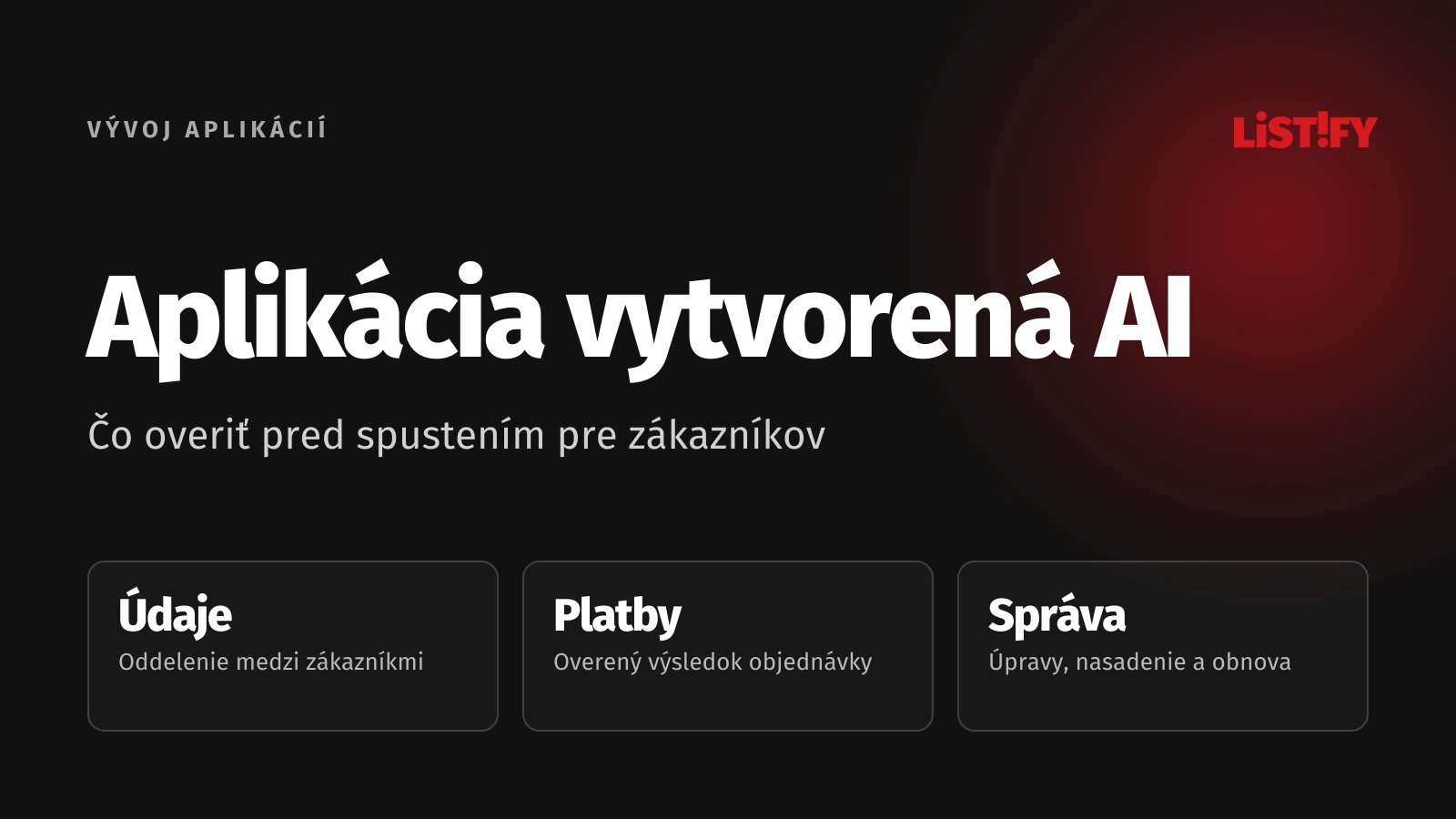 Aplikácia vytvorená AI. Hlavné body praktického sprievodcu.