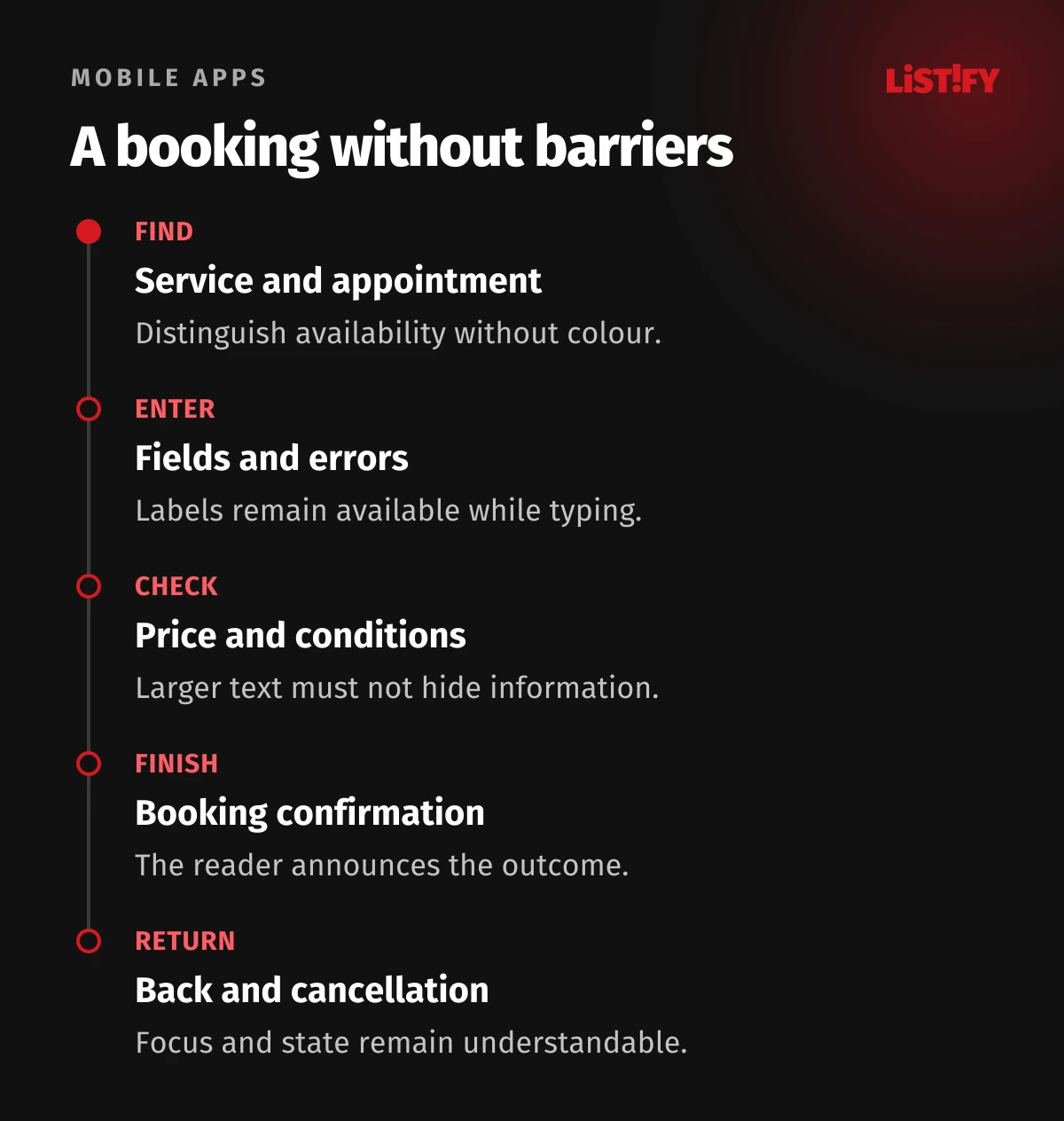 A booking without barriers
