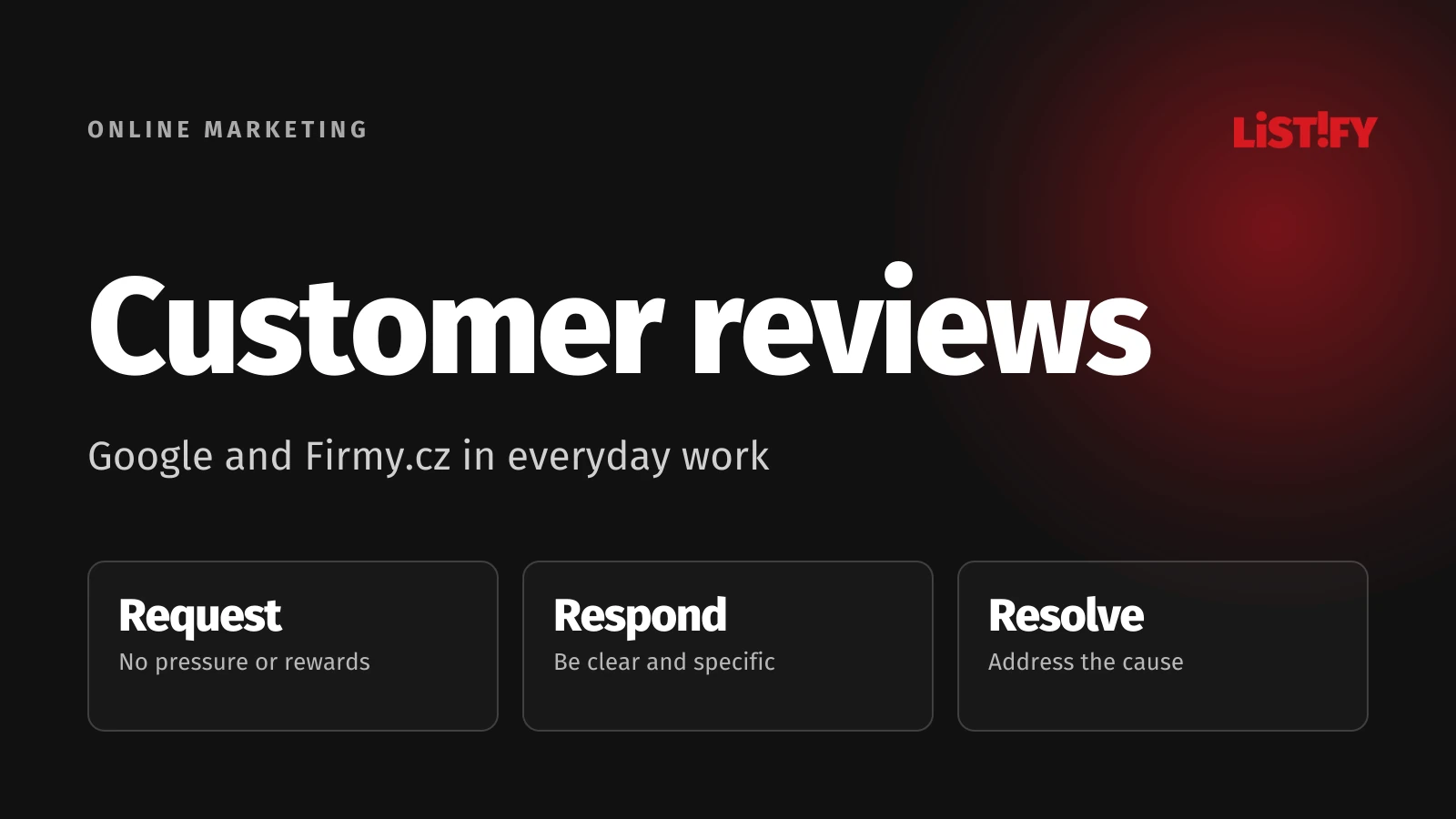 Google and Firmy.cz reviews: A fair request, a relevant reply and action on the actual problem.