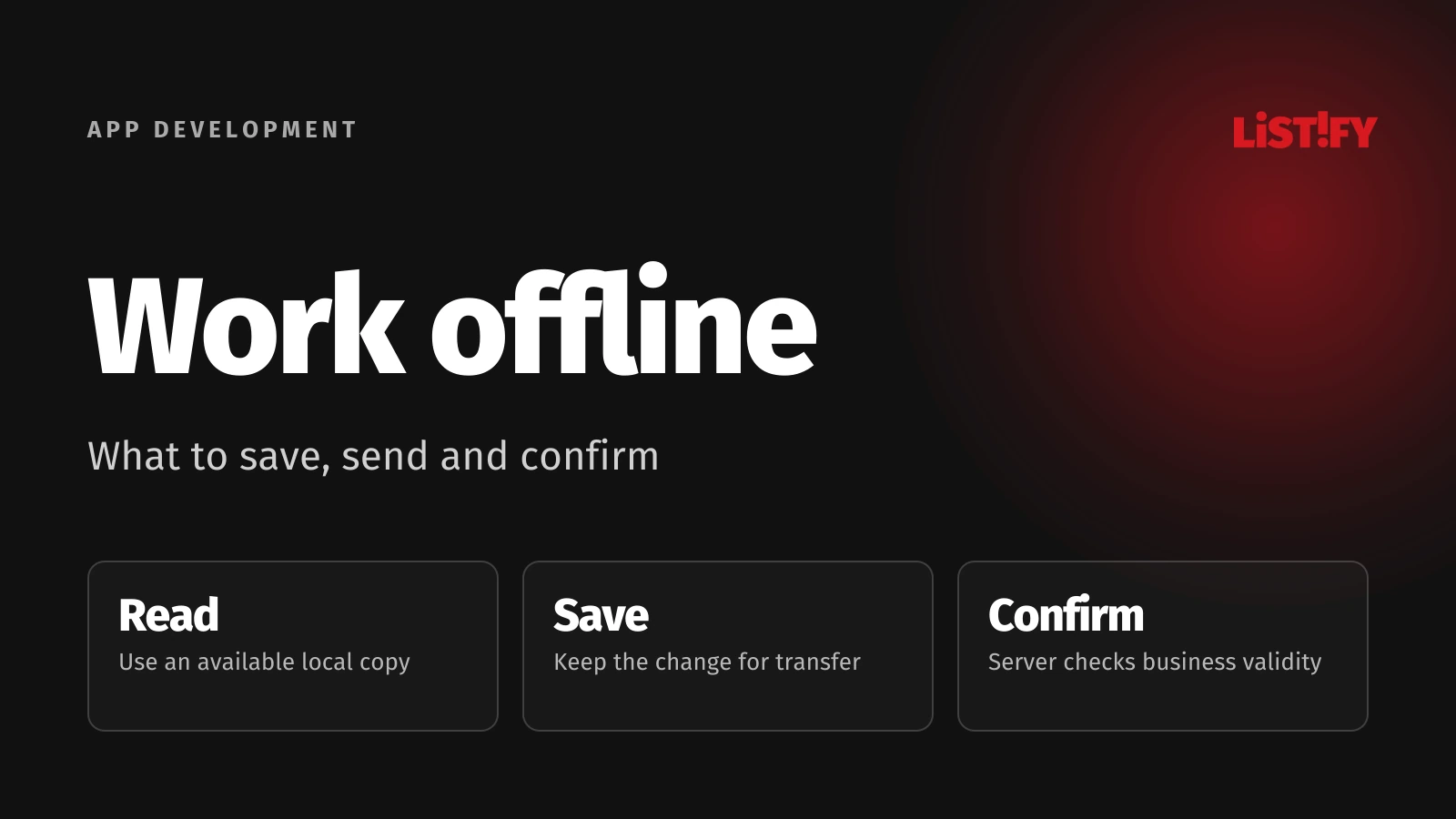Offline apps: When you need them and how synchronisation works