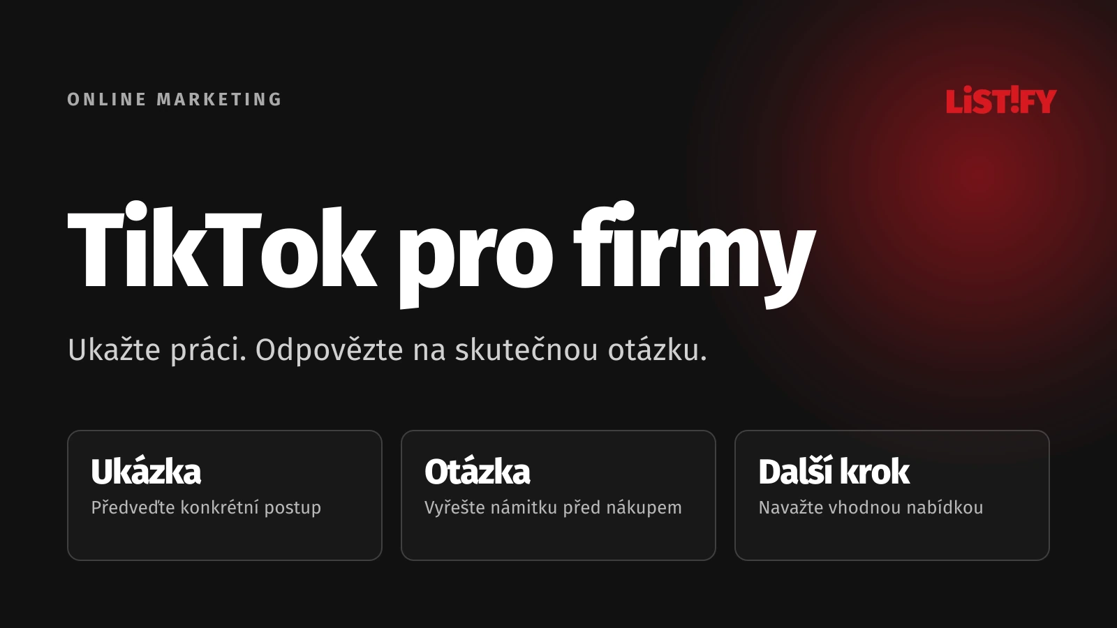 TikTok pro firmy: Co funguje mimo tancující trendy