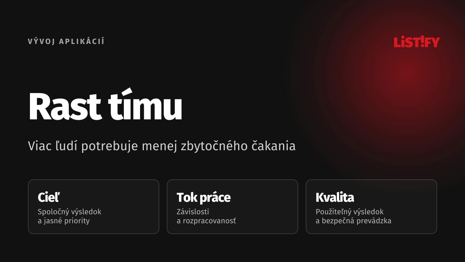 Rast produktového tímu cez jasné rozhodovanie, menšie závislosti a dokončenú prácu