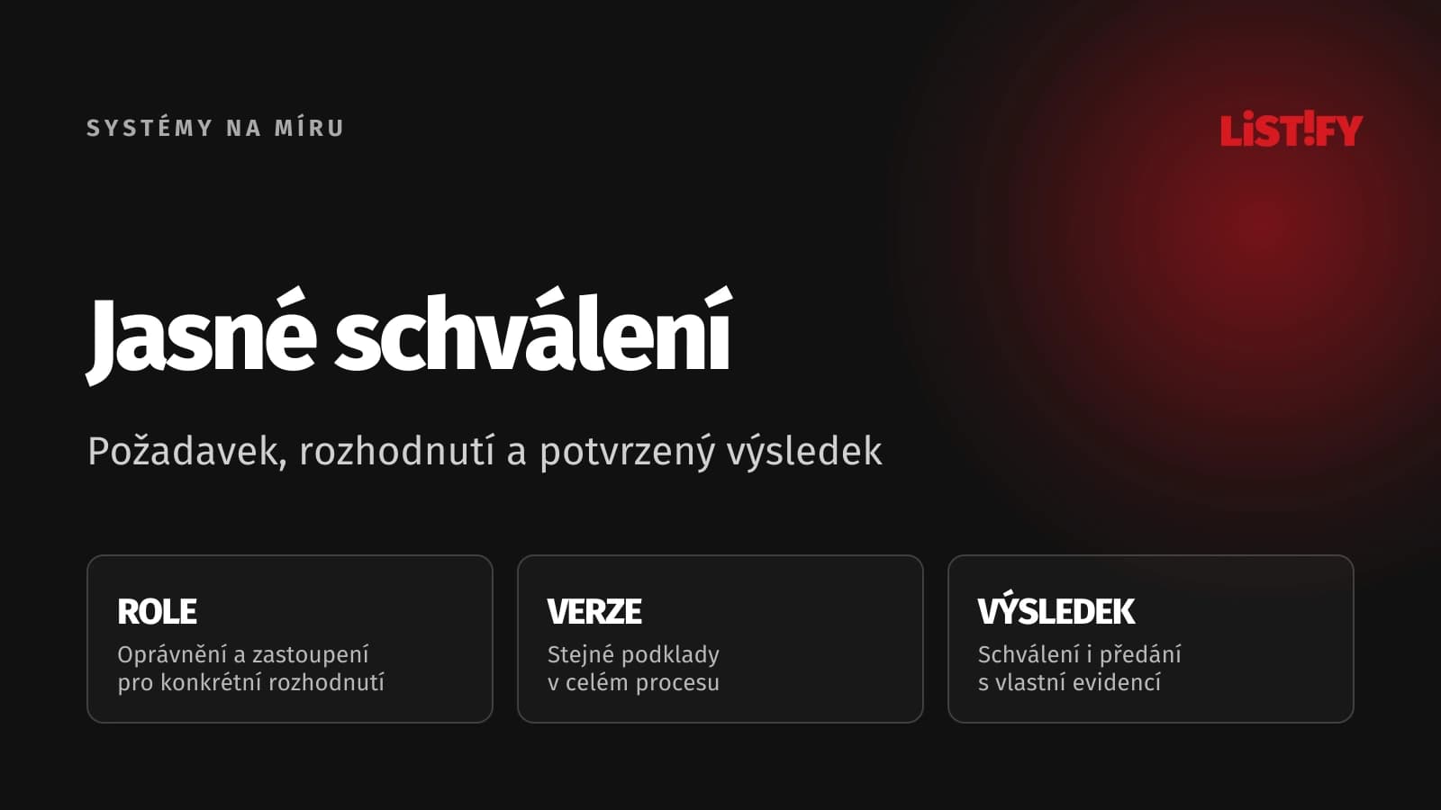 Automatizace schvalování: dovolená, faktura a objednávka bez ztracených rozhodnutí: přehled rozhodnutí a postupu