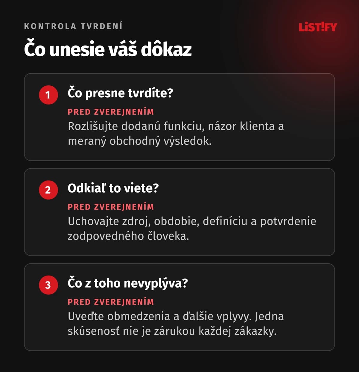 Tri kontroly výsledku: čo tvrdenie znamená, odkiaľ pochádza a čo z neho nemožno vyvodzovať.